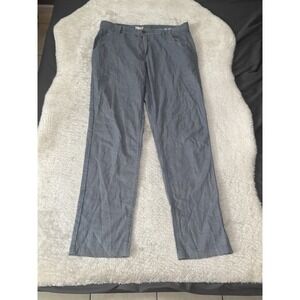 Mugsy Mens 32x32 Straight Seasides Blue‎ Linen Blend Chino Stretch Pants